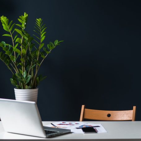 photo of an empty desk. Wouldn't it be nice to work less?